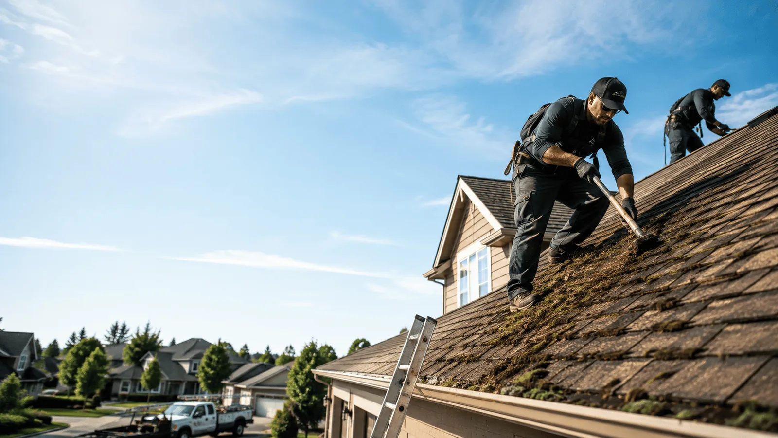 Roof Moss Removal in West Salem, IL near me